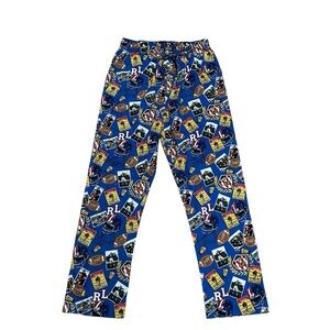 Polo Ralph Lauren Lounge Pajama Pants Size Medium Football Helmets